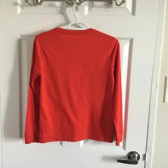 TOMMY HILFIGER Brand Print Round-Neck Cotton T-shirt red L (12 - 14) - Picture 3 of 3